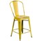 Flash Furniture Distressed Yellow Metal Stool, Seat Height Range: 24" ET-3534-24-YL-GG - alternate 3